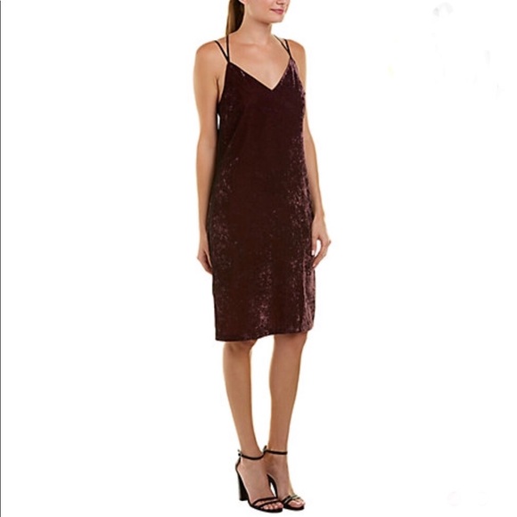 NWT! Splendid Crushed Velvet Cami Slip Dress, M - Picture 2 of 8